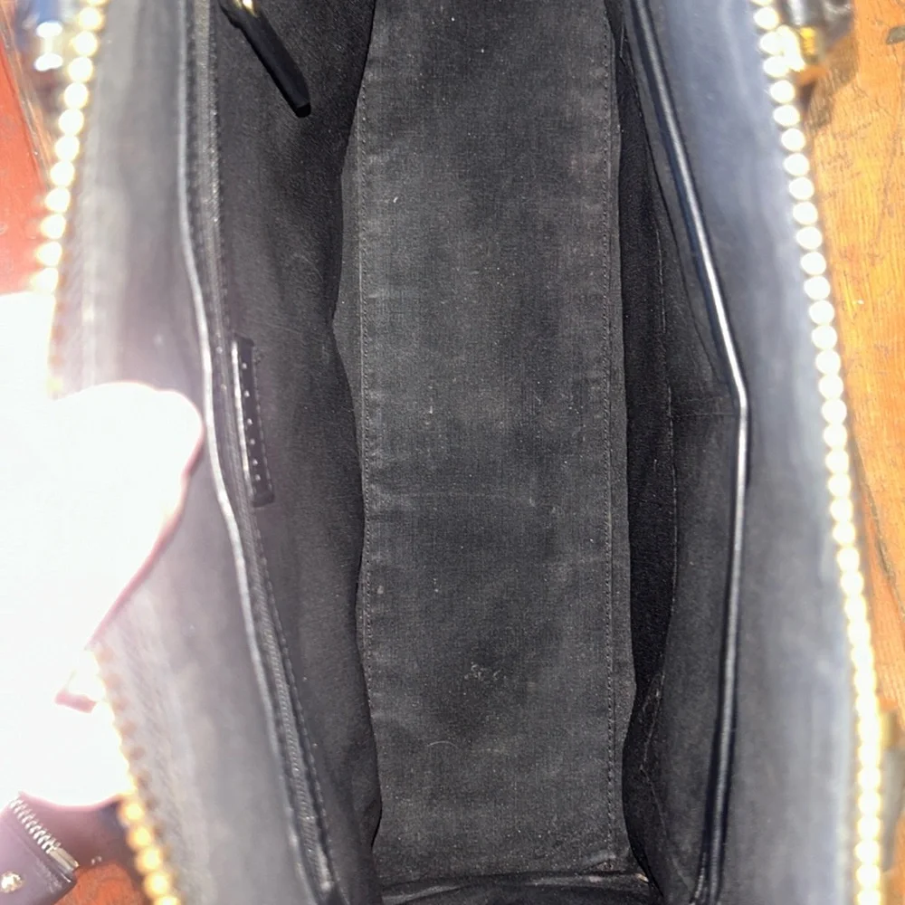 ⭐️Milly two-in-one Black Leather Studded Tote
